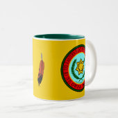 Eastern Band Of The Cherokee Seal Two-Tone Coffee Mug (Front Right)