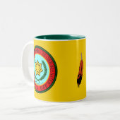 Eastern Band Of The Cherokee Seal Two-Tone Coffee Mug (Front Left)
