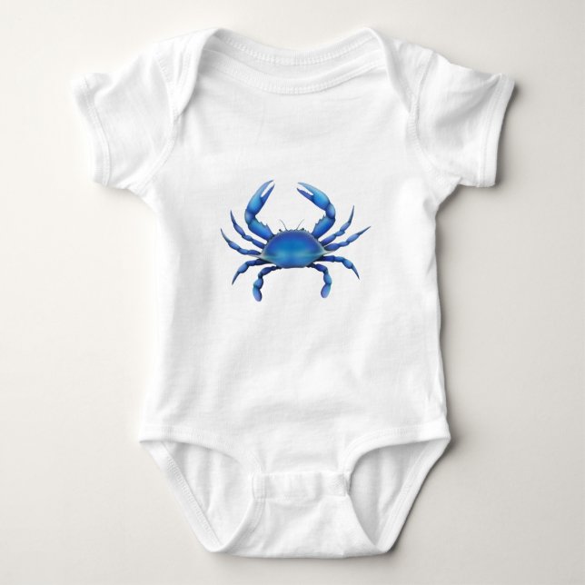 Eastern Blue Crab Baby Bodysuit (Front)