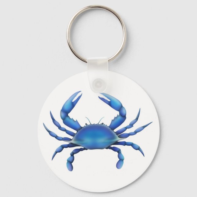 Eastern Blue Crab Keychain (Front)