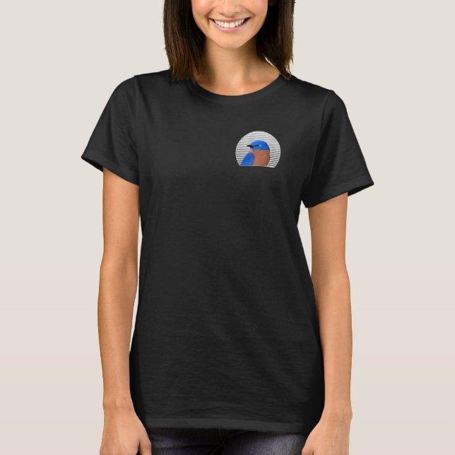 Eastern Bluebird Bird Birder Bird Birdwatcher Biol T-Shirt (Front)