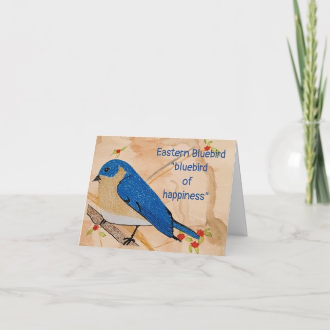Eastern Bluebird  Card (Front)