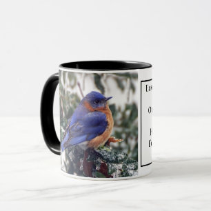 Eastern Bluebird Coffee Mug with Identification