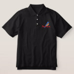 Eastern Bluebird Embroidered Polo Shirt at Zazzle