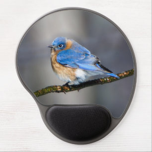 Eastern Bluebird Ergonomic Mouse Pad