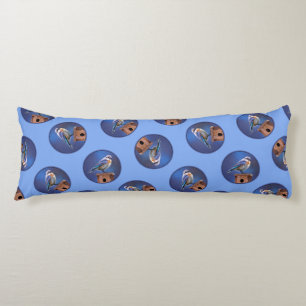 Eastern Bluebird Female Painting Original Bird Art Body Pillow