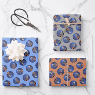 Eastern Bluebird Female Painting Original Bird Art Wrapping Paper Sheets