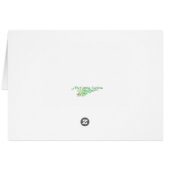 Eastern Bluebird Greeting Card (Back Horizontal)