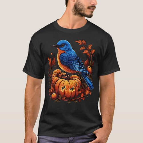 Eastern Bluebird Halloween T_Shirt