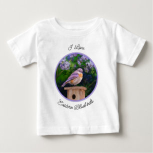 Eastern Bluebird in Snow - Original Photograph Baby T-Shirt