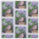Eastern Bluebird in Snow - Original Photograph Fabric