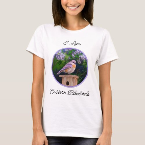 Eastern Bluebird in Snow _ Original Photograph T_Shirt