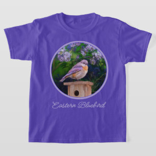 Eastern Bluebird in Snow - Original Photograph T-Shirt