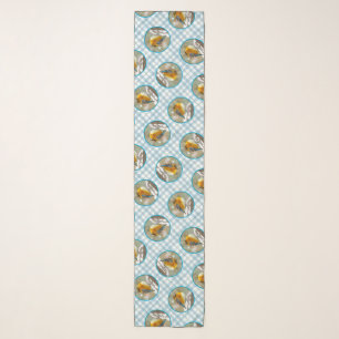 Eastern Bluebird in Snowstorm Original Photograph Scarf