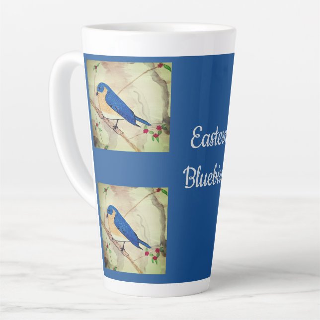 Eastern Bluebird  Latte Mug (Left Angle)