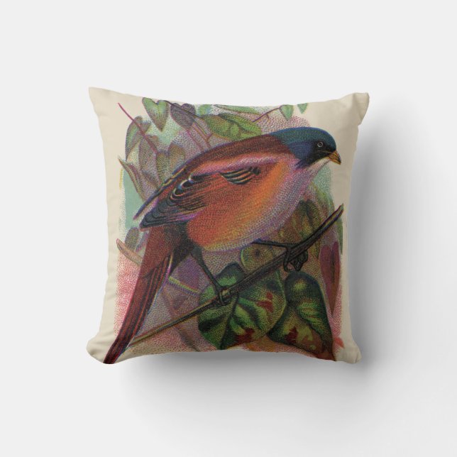 Eastern Bluebird Throw Pillow (Front)