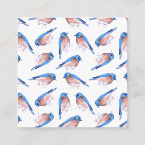 Eastern bluebirds watercolor cute birds enclosure card