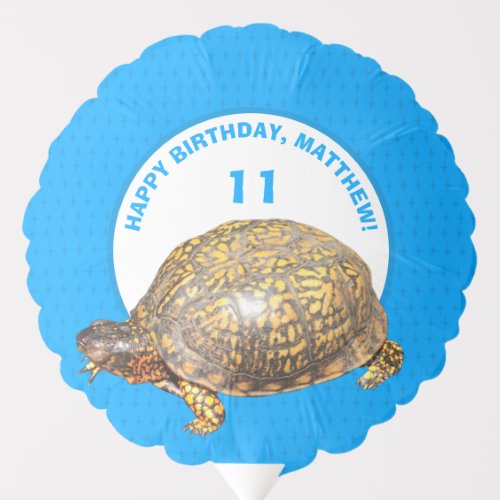 Eastern Box Turtle Photo Personalized Balloon