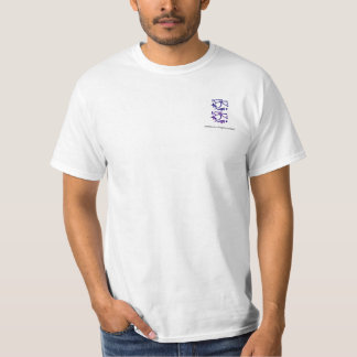 Eastern Calligraphy Glyphs - Dark Blues, Purples T-Shirt