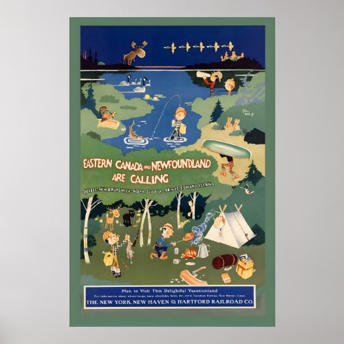 Eastern Canada and Newfoundland Quebec New Poster