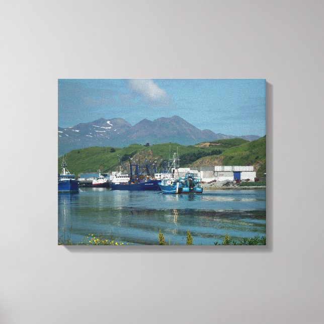 Eastern Channel, Dutch Harbor, AK Canvas Print (Front)