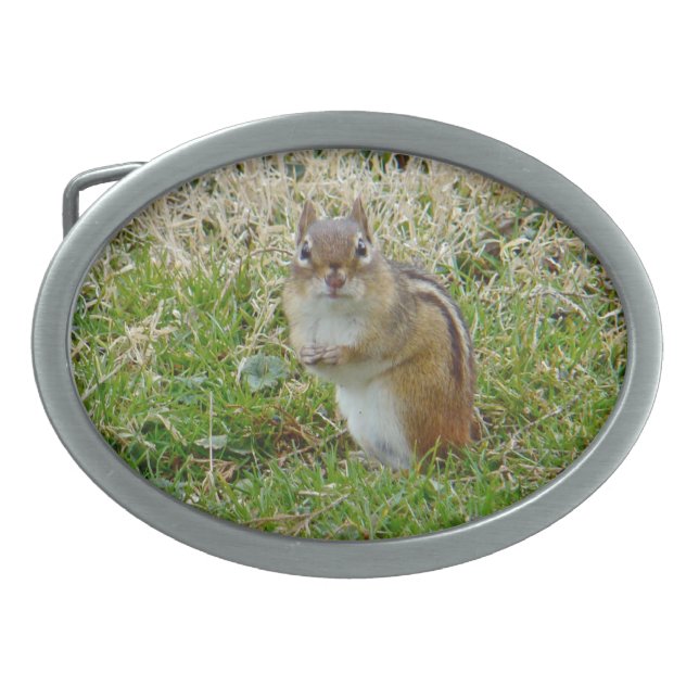 Eastern Chipmunk Belt Buckle (Front)
