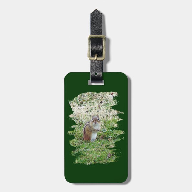 Eastern Chipmunk Luggage Tag (Front Vertical)