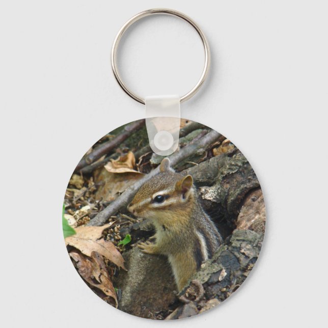 Eastern Chipmunk - Tamias striatus Keychain (Front)
