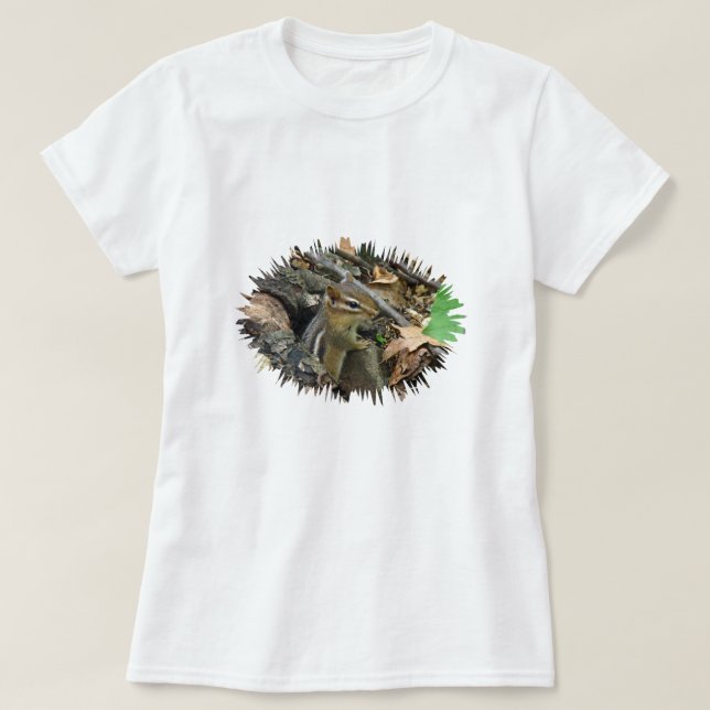 Eastern Chipmunk - Tamias striatus T-Shirt (Design Front)