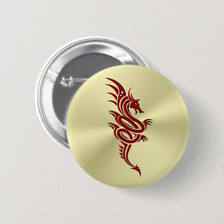 Eastern Crimson Dragon, Embossed-effect on Gold Button