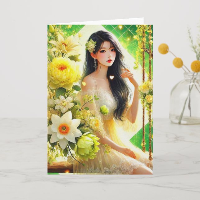 Eastern Dawn: Message of Hope and Light    Thank You Card (Front)