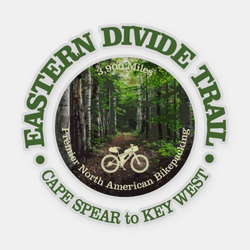 Eastern Divide Trail cycling c Sticker