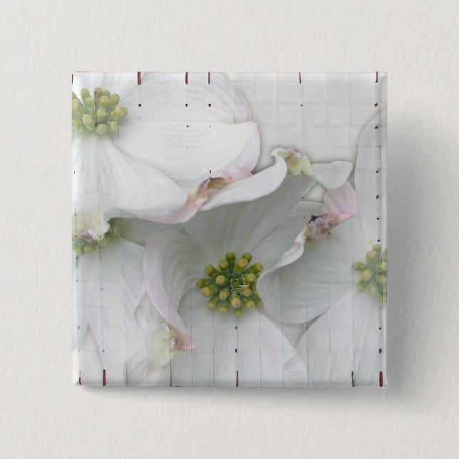 Eastern Dogwood Blossoms - Cornus florida Button (Front)