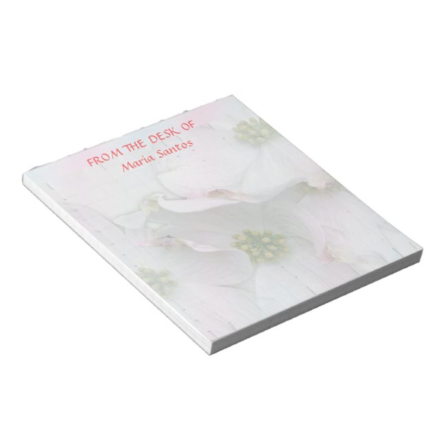 Eastern Dogwood Blossoms - Cornus florida Notepad (Angled)