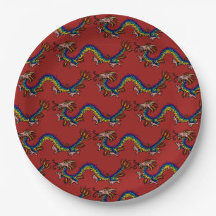 Eastern Dragon Paper Plates
