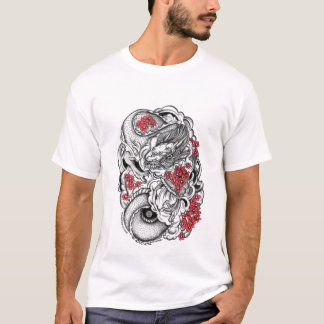 Eastern Dragon with Blossoms T-Shirt