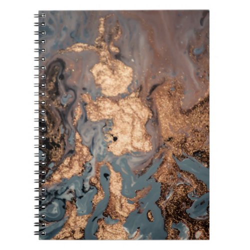Eastern Elegance Golden Artistic Swirl Notebook