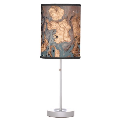 Eastern Elegance Golden Artistic Swirl Table Lamp