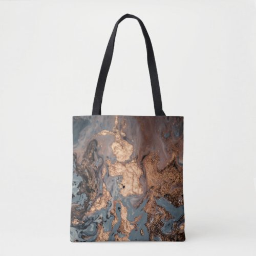 Eastern Elegance Golden Artistic Swirl Tote Bag
