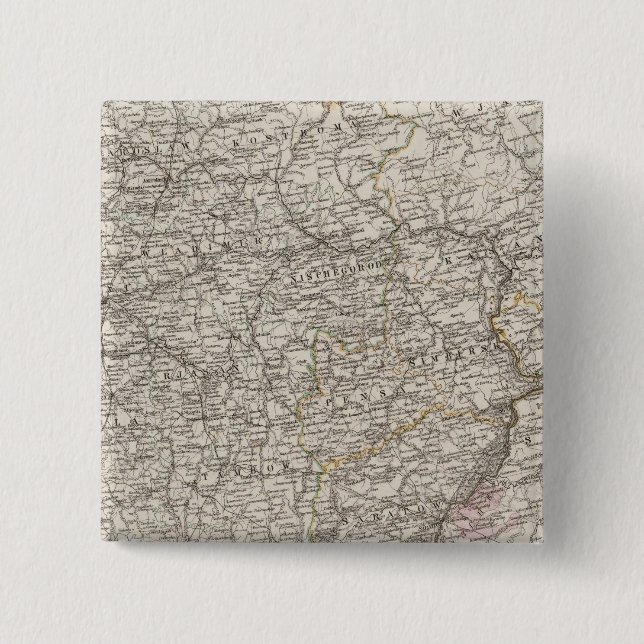 Eastern Europe, Central Russia Pinback Button (Front)