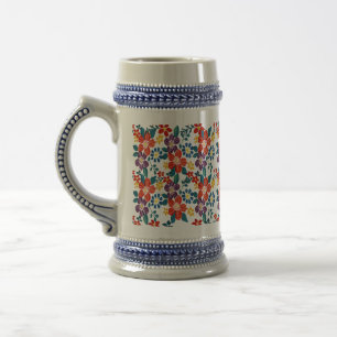 Eastern Europe Pattern, Traditional Folk, Folklore Beer Stein