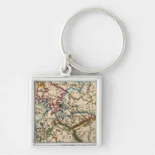 Eastern European Map Keychain