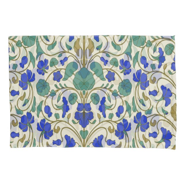 Eastern floral nasturtium, stylish pattern. pillow case (Front)