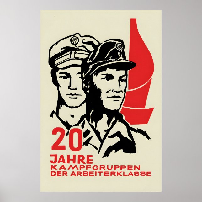 Eastern Germany Propaganda Poster 20 years of (Front)