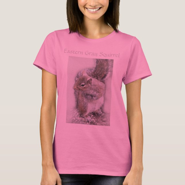 "Eastern Gray Squirrel Study" T-Shirt (Front)