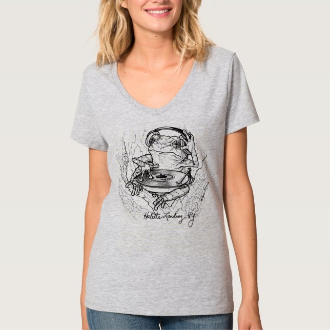 Eastern Gray Tree Frog as DJ T-Shirt (Front)