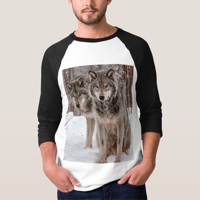 Eastern Gray Wolf  T-Shirt (Front)