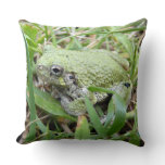Eastern Grey Treefrog Nature Photography Throw Pillow