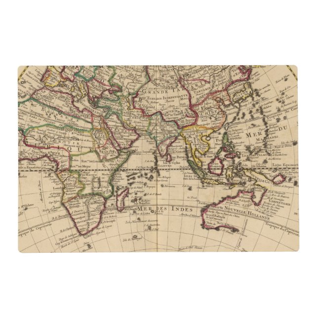 Eastern Hemisphere 12 Placemat (Front)