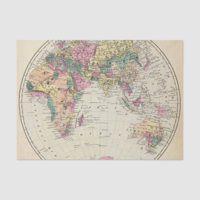 Eastern Hemisphere 2 Tissue Paper (Front)
